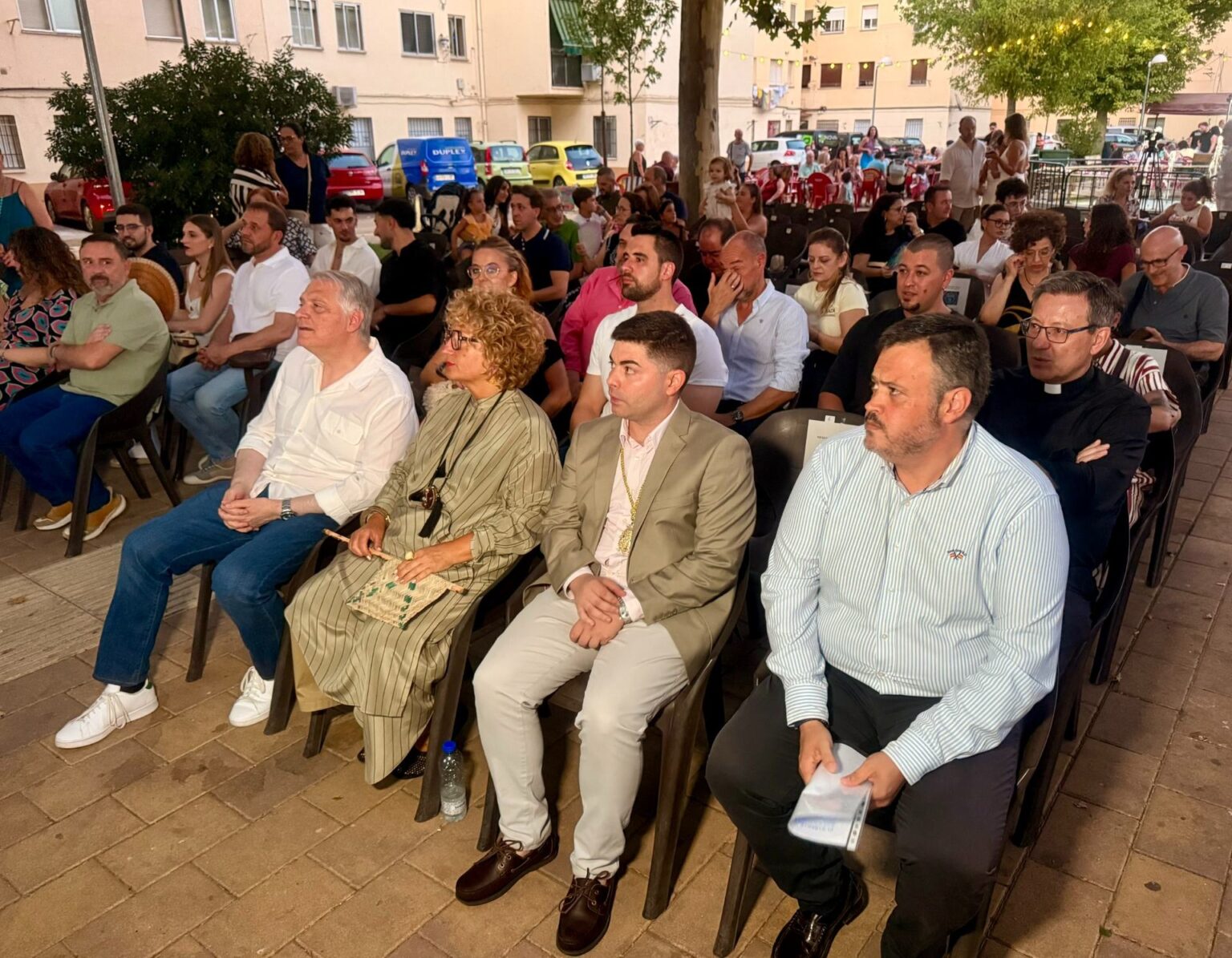 Acto de inauguración de las fiestas patronales del Barrio de los Ángeles en Ciudad Real