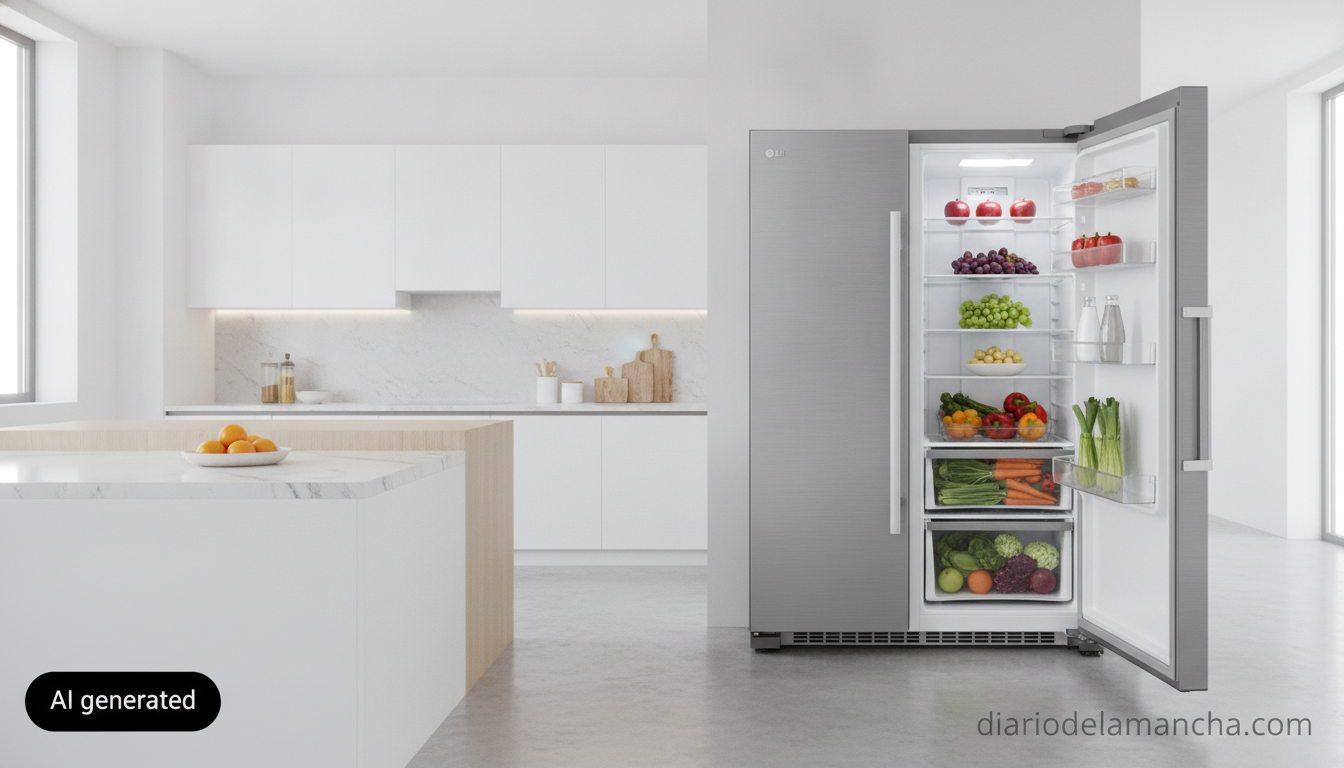 Refrigeradores LG: Garantía Vitalicia y Frío Ideal en Todo Espacio 1 Frigorífico LG side by side en cocina moderna