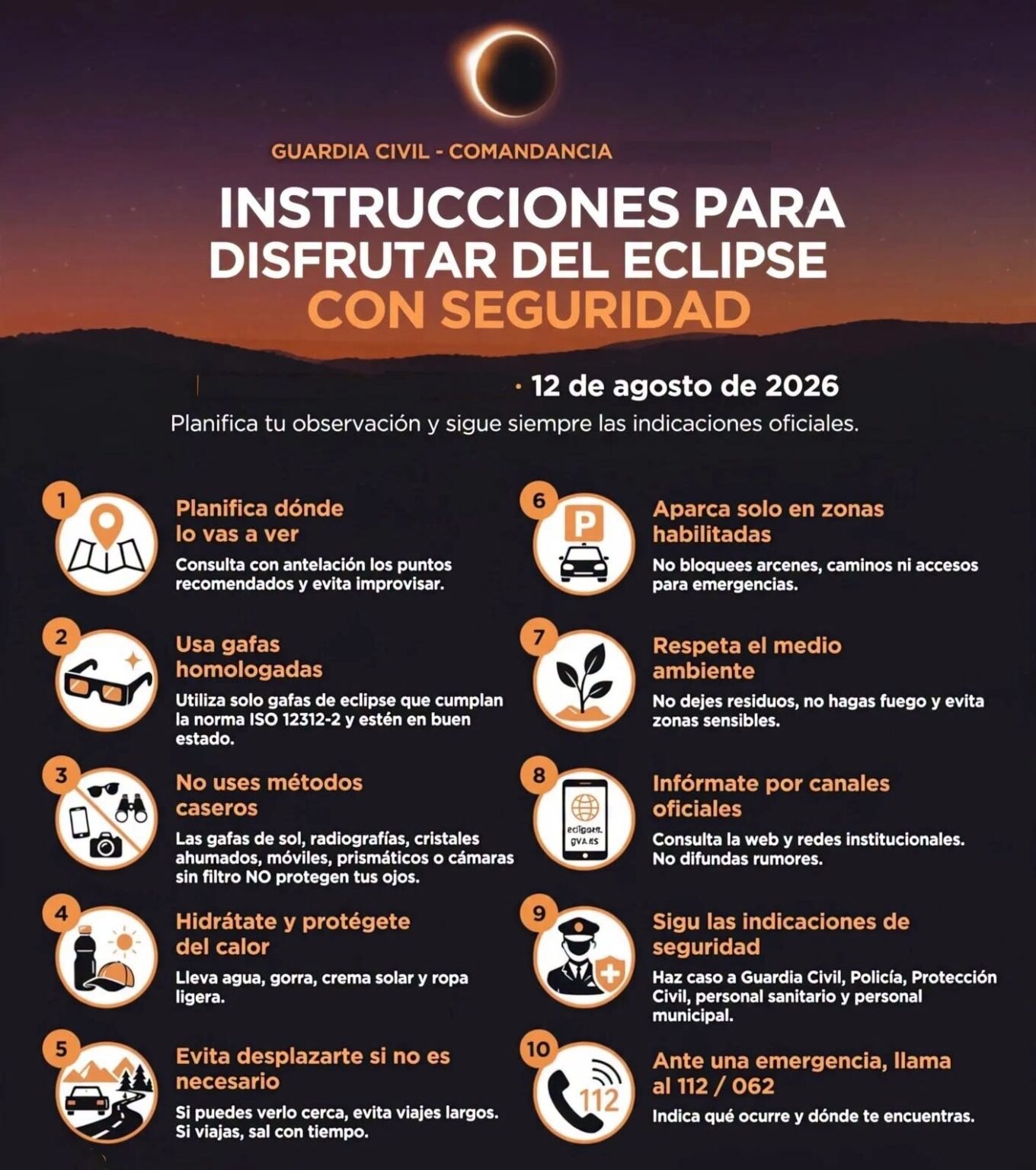 Miguel Esteban podrá contemplar hoy un eclipse solar con una ocultación cercana al 99,41 % del disco solar 1