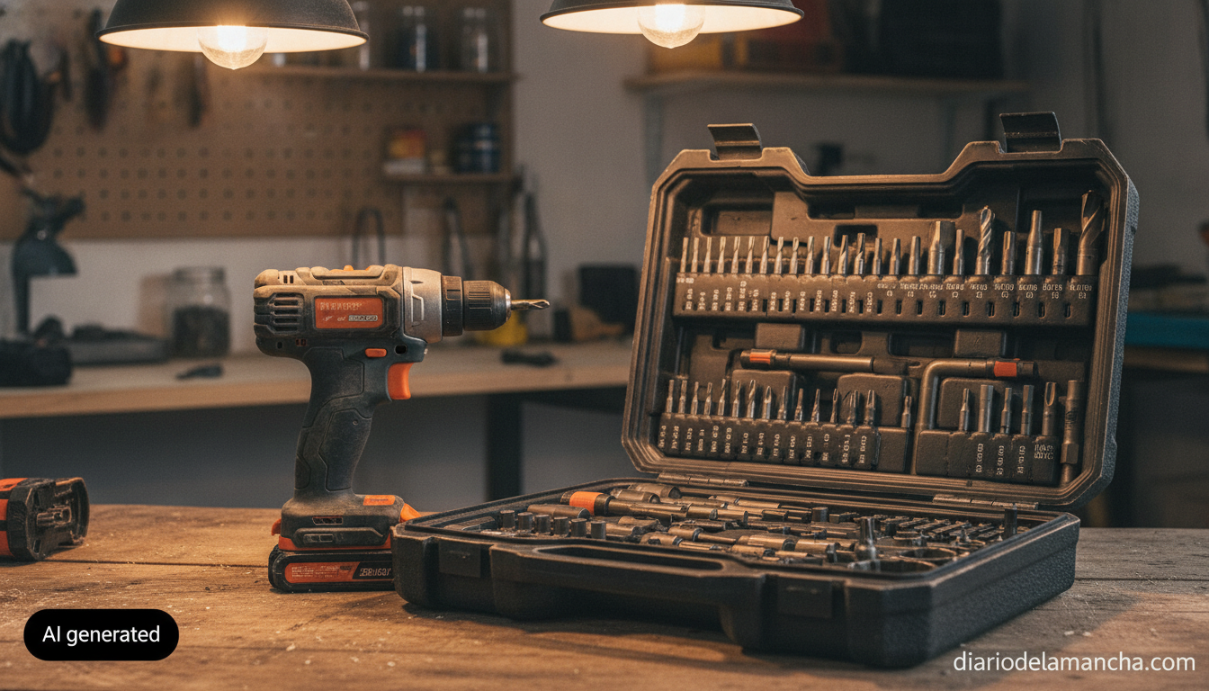 Taladro Bosch con maletín, dos baterías y 241 accesorios para tus proyectos de bricolaje 1 Taladro percutor Bosch EasyImpact con maletín en taller