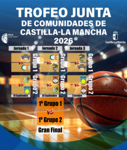Calendario oficial del Trofeo JCCM femenino de baloncesto 2026