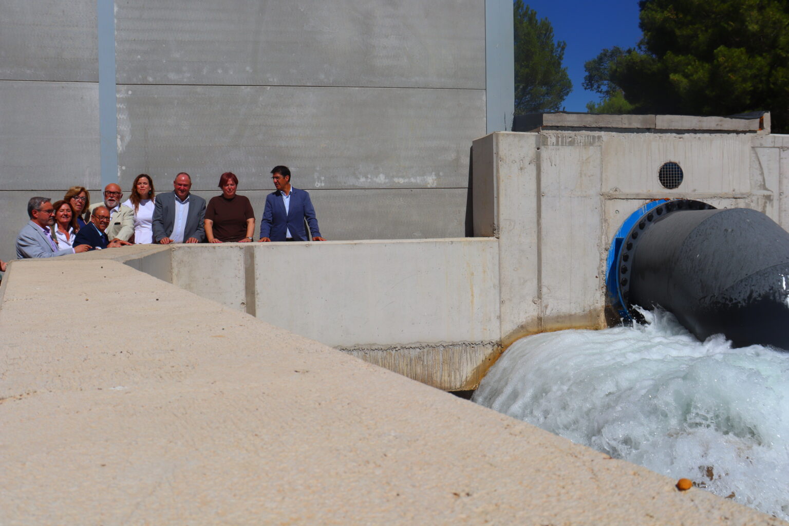Entrega de las obras del embalse de Peñarroya