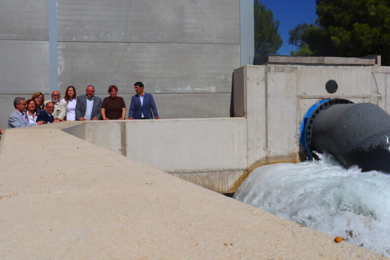 Entrega de las obras del embalse de Peñarroya