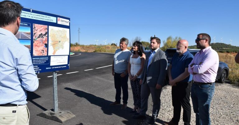Inauguración del refuerzo de las variantes de Pozohondo y Tarazona de la Mancha, en Albacete