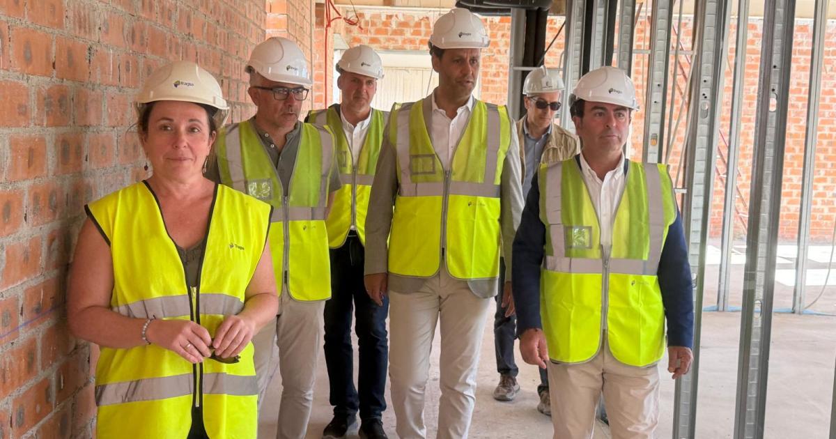 Visita a las obras del nuevo colegio Andrés Arango de Velada, Toledo