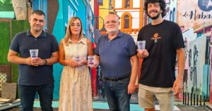 Diario de Castilla-La Mancha 13 Presentacion de la campana Respeta mi vaso contra las agresiones sexuales en la Feria de Albacete