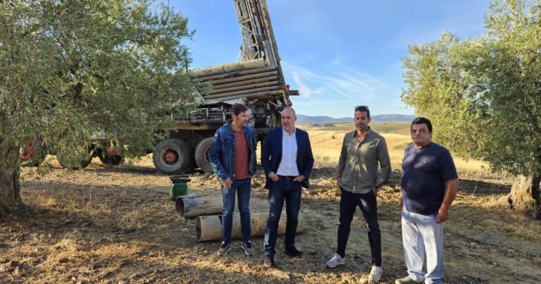 Obras del sondeo de emergencia en Retamoso de la Jara (Toledo)