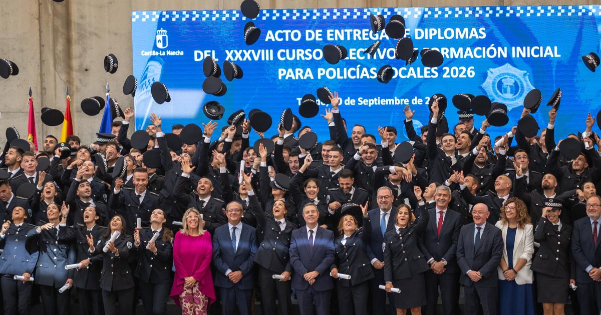Acto de clausura del XXXVIII Curso Selectivo de Policía Local en Toledo