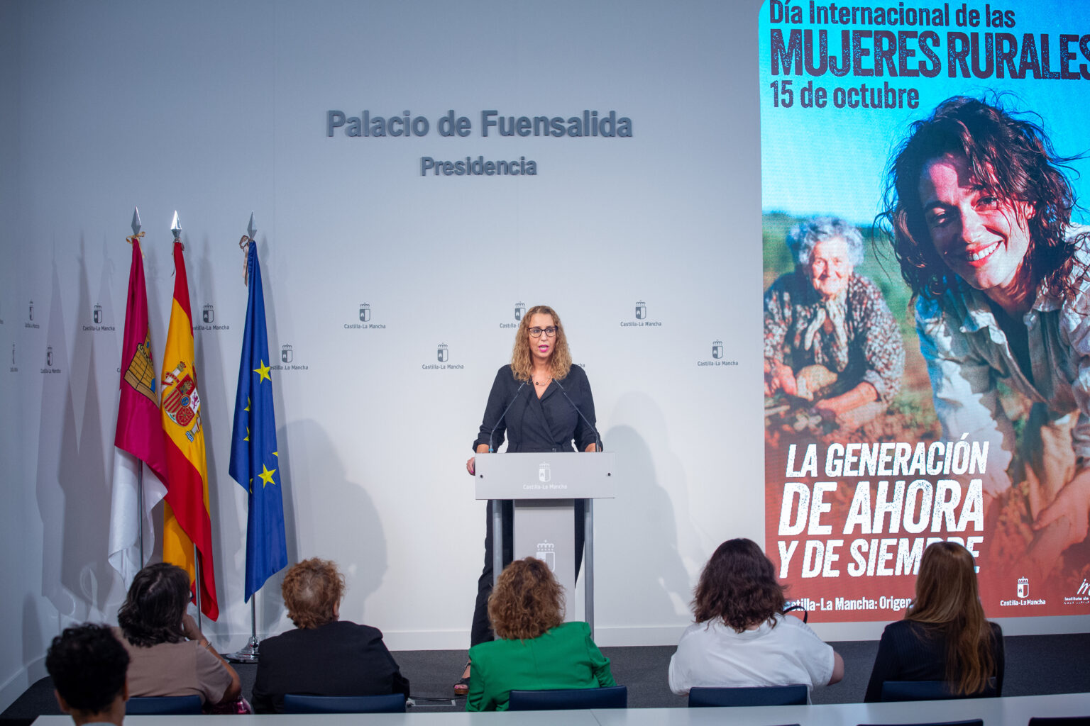 Sara Simón, consejera de Igualdad, presenta la campaña del Día Internacional de las Mujeres Rurales