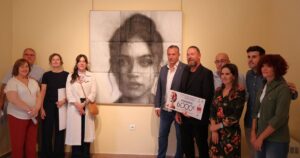 Blanca Fernandez en la entrega de premios del Certamen Internacional de Pintura Memorial Gloria Merino