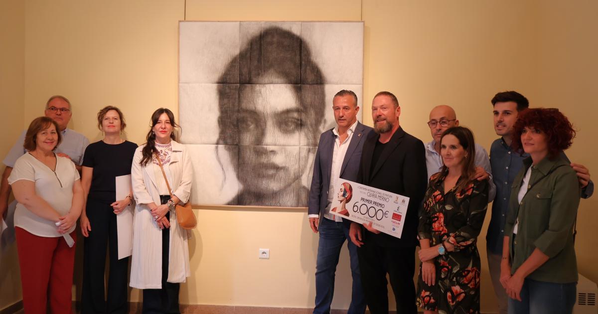 Blanca Fernandez en la entrega de premios del Certamen Internacional de Pintura Memorial Gloria Merino