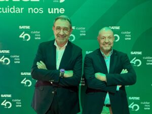 El consejero de Sanidad, Jesús Fernández Sanz, en la gala del 40 aniversario del sindicato SATSE