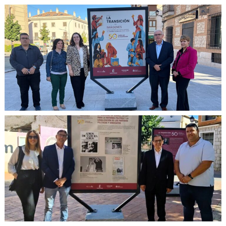Exposicion La Transicion en imagenes instalada en Villacanas y Ocana