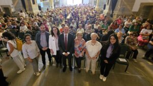 Nuria Cogolludo y David Gomez en el XX Encuentro de Asociaciones de Mujeres de la Campana de Oropesa