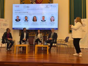 Christian Cobas y Ismael García en la presentación de la Cátedra de Inteligencia del Dato de la UCLM
