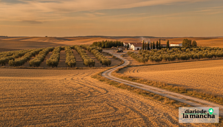 Campos agrícolas de la provincia de Albacete en otoño